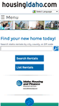 Mobile Screenshot of housingidaho.com