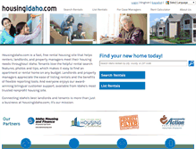 Tablet Screenshot of housingidaho.com